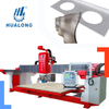 Maquinaria de corte de piedra Hualong Máquina de corte y fresado de piedra de sierra de puente CNC de 5 ejes Fabricantes de máquinas de corte de granito