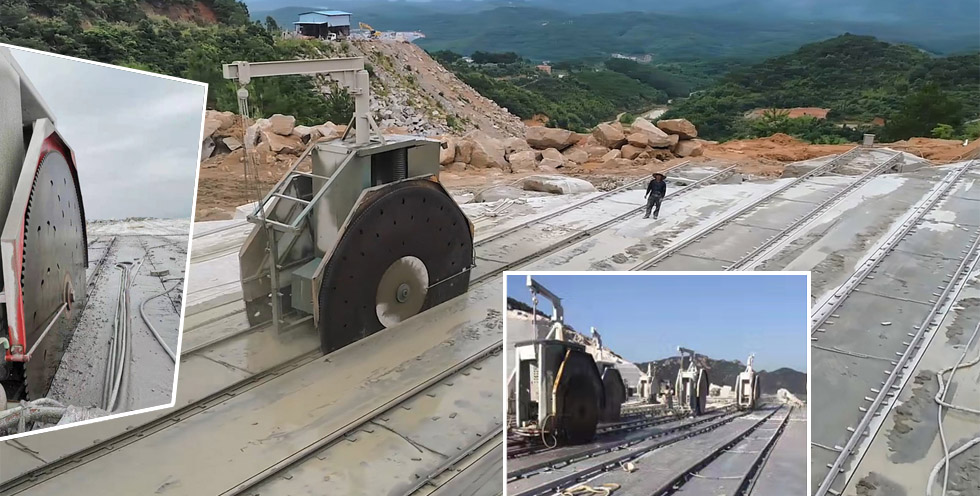 Máquina de corte de piedra de granito de mármol natural de alta eficiencia de la serie 2QYKT de la planta de maquinaria de piedra HUALONG para minería de cantera