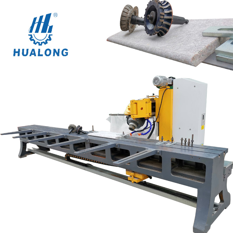 Maquinaria de piedra Hualong HLS-3800 Gratnie Marble Stone Edge 45 grados biselado corte perfilado máquina cortadora